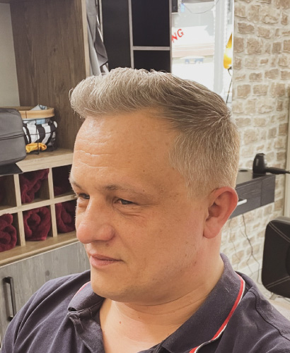 Deno's Barbersalon Kunde Beispielschnitt
